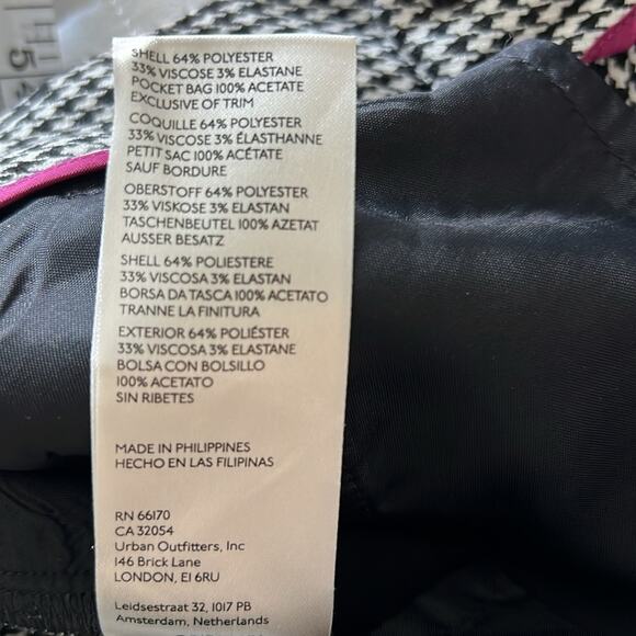 NEW! ANTHROPOLOGIE MAEVE flare wide cuffed herringbone trousers 0 - Picture 13 of 14